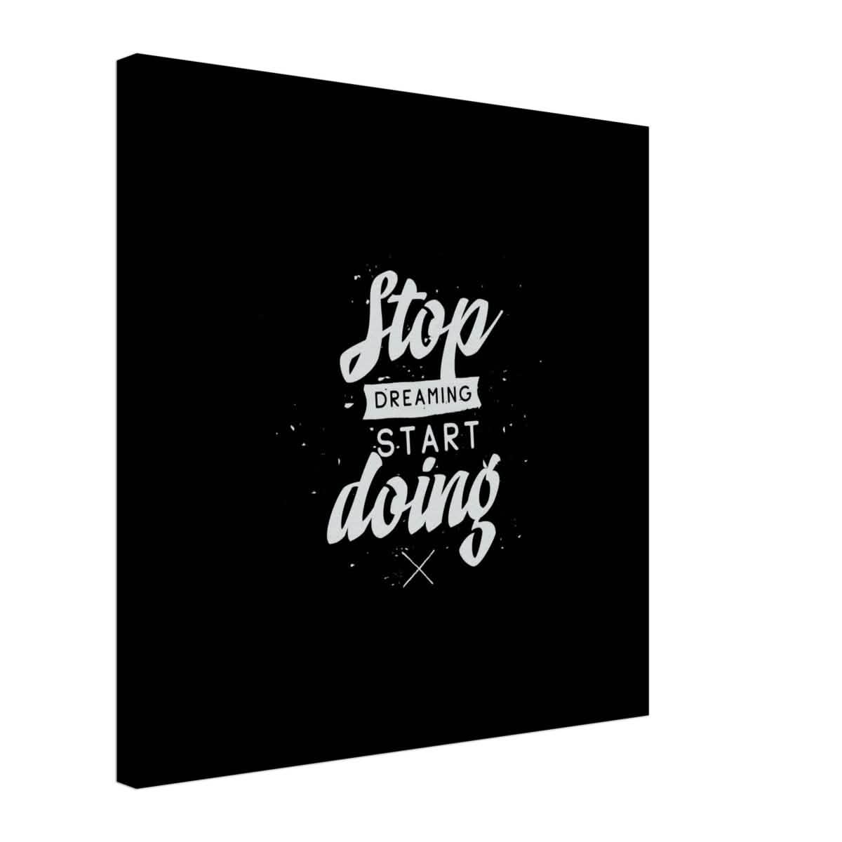 Da Vinci Motivational Wall art | Start - Canvas - 50x50 cm / 20x20″ - Slim