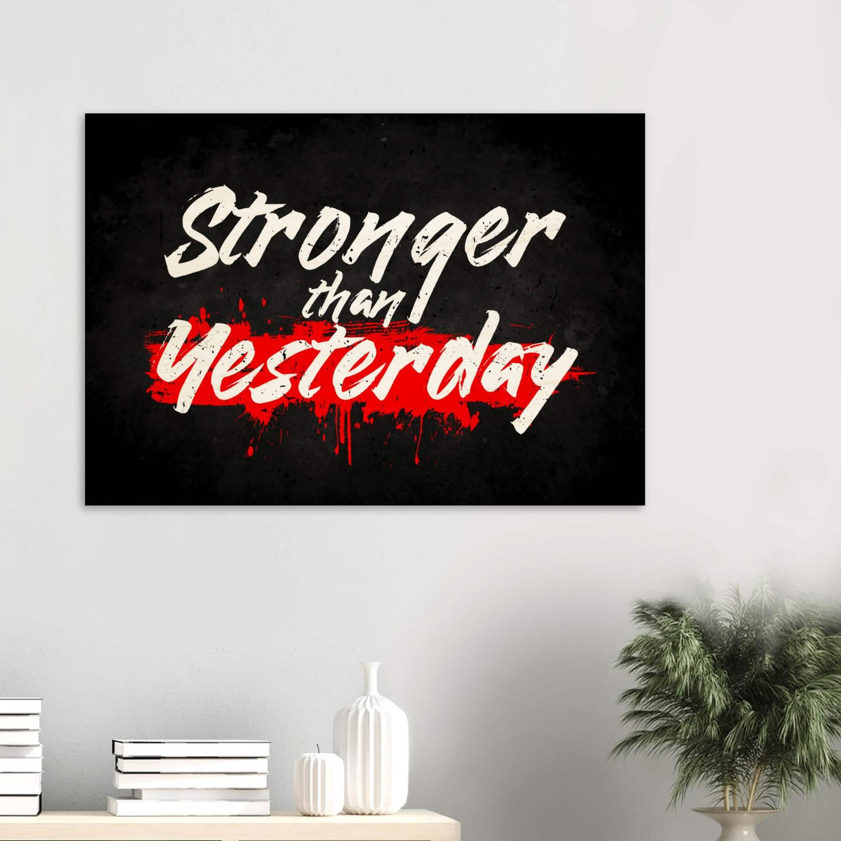 Da Vinci Motivational Wall Art | Stronger - Wood Prints - 70x100 cm / 28x40″ - 20 mm