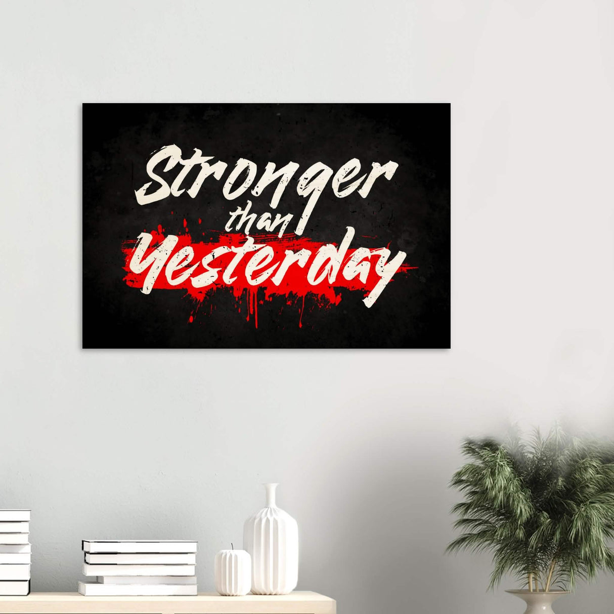 Da Vinci Motivational Wall Art | Stronger - Wood Prints - 60x90 cm / 24x36″ - 20 mm