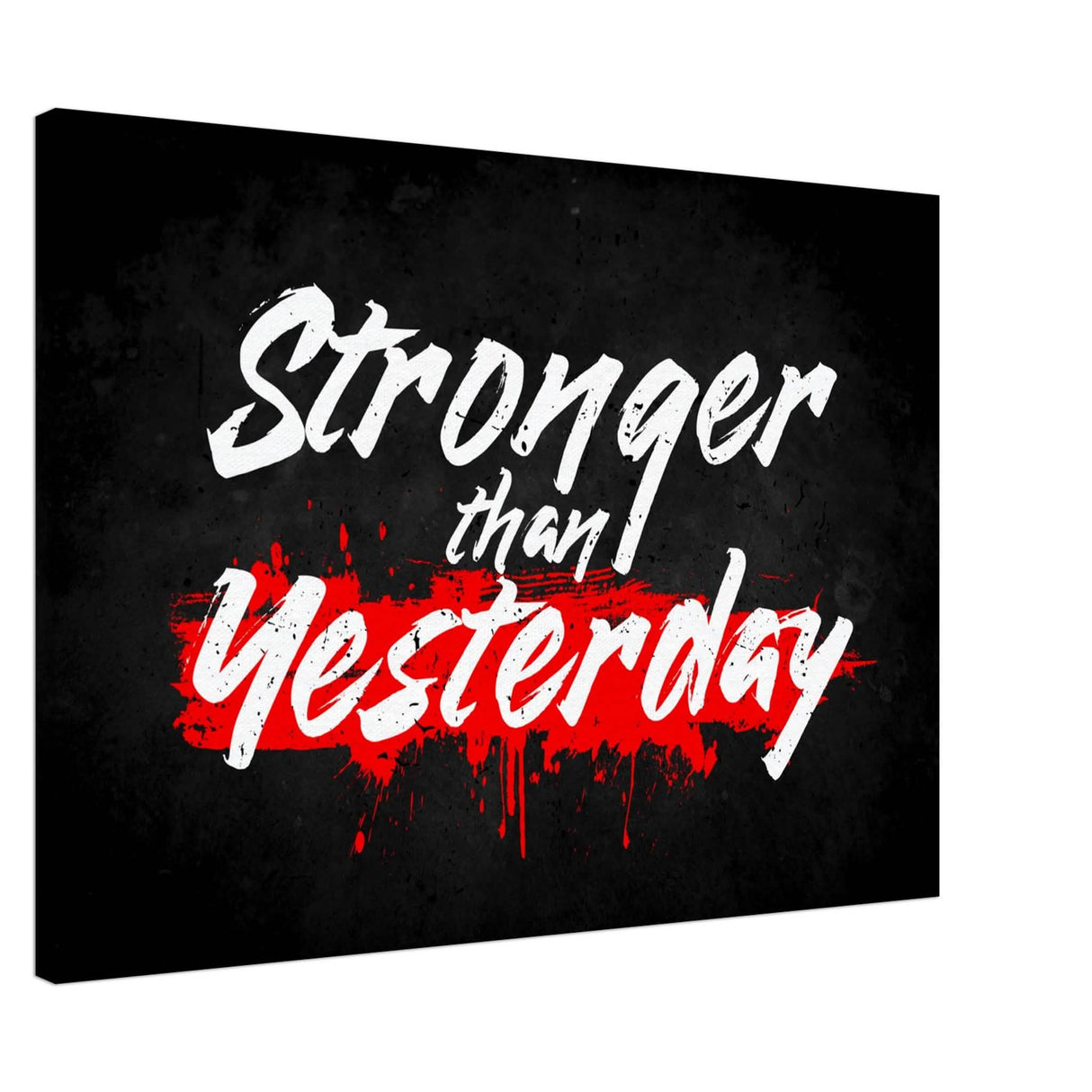 Da Vinci Motivational Wall Art | Stronger - Canvas - 70x100 cm / 28x40″ - Thick