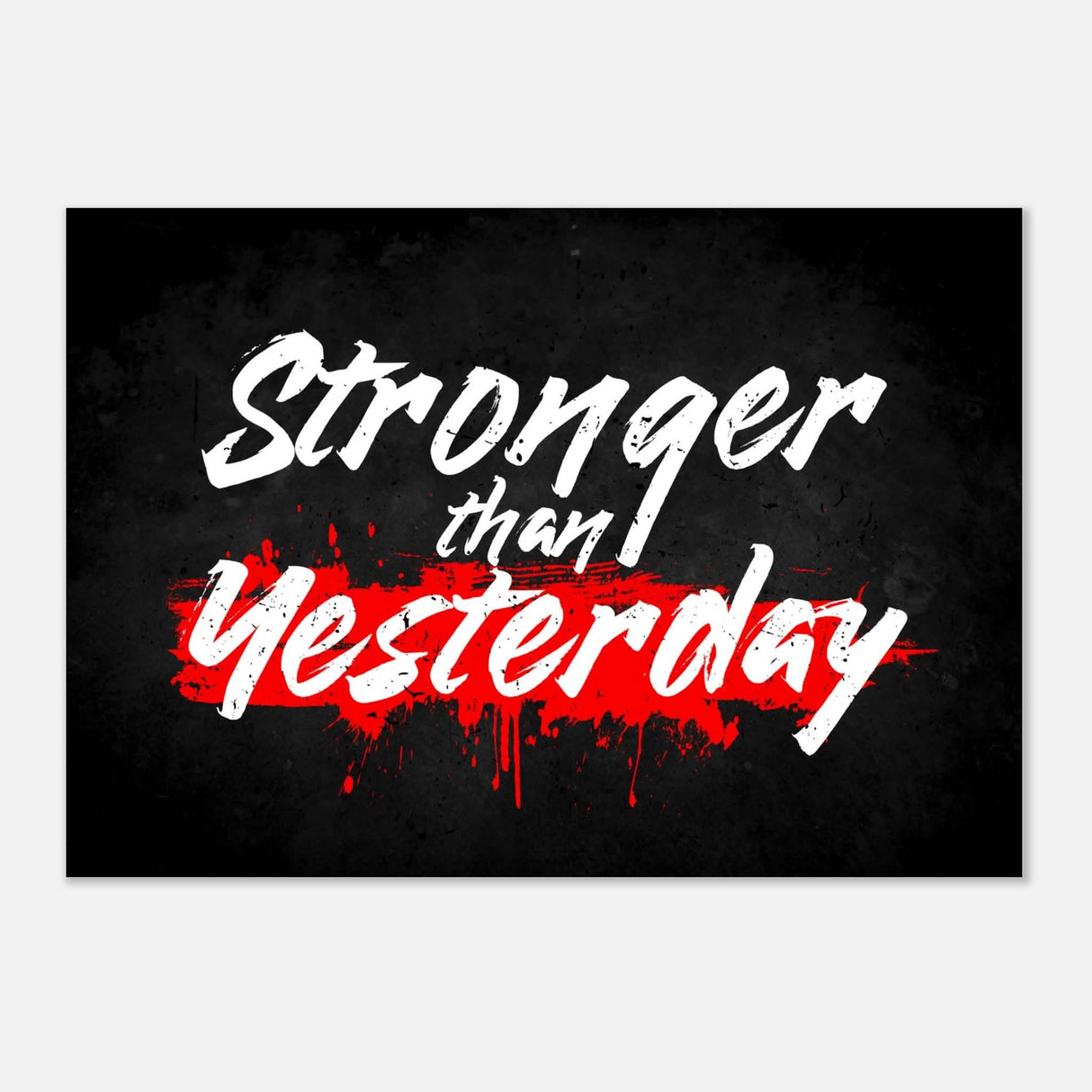 Da Vinci Motivational Wall Art | Stronger - Aluminum Print - 70x100 cm / 28x40″ -