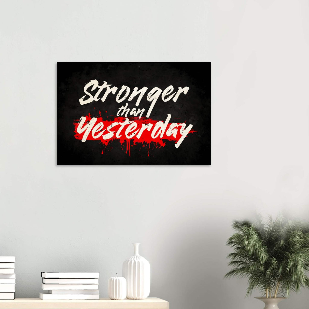 Da Vinci Motivational Wall Art | Stronger - Wood Prints - 50x75 cm / 20x30″ - 20 mm