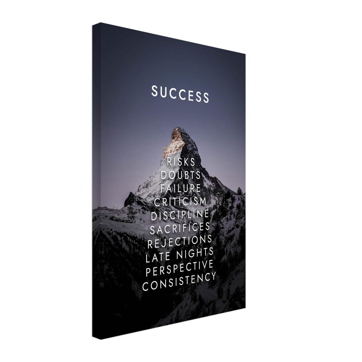 Da Vinci Motivational Wall Art | Success - Canvas - 40x60 cm / 16x24″ - Thick