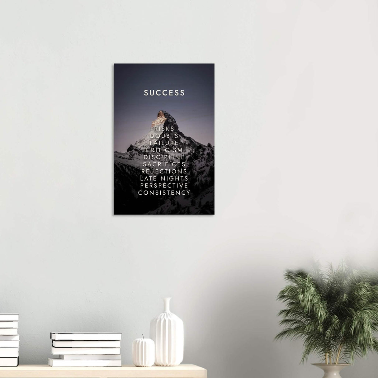 Da Vinci Motivational Wall Art | Success - Wood Prints - 40x60 cm / 16x24″ - 20 mm