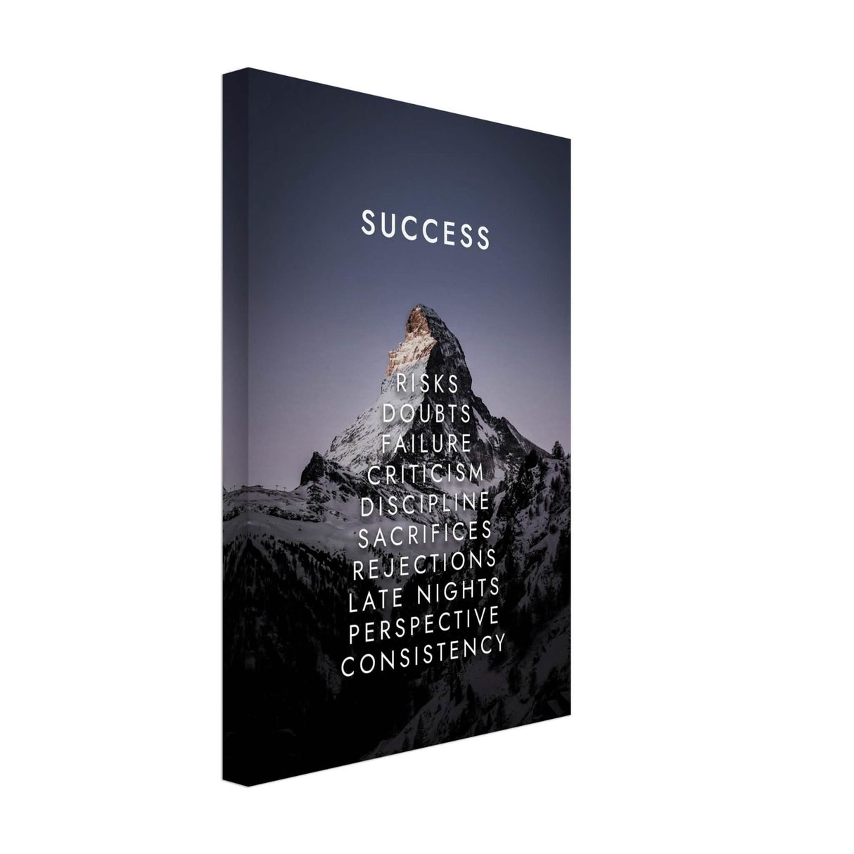 Da Vinci Motivational Wall Art | Success - Canvas - 30x45 cm / 12x18″ - Thick