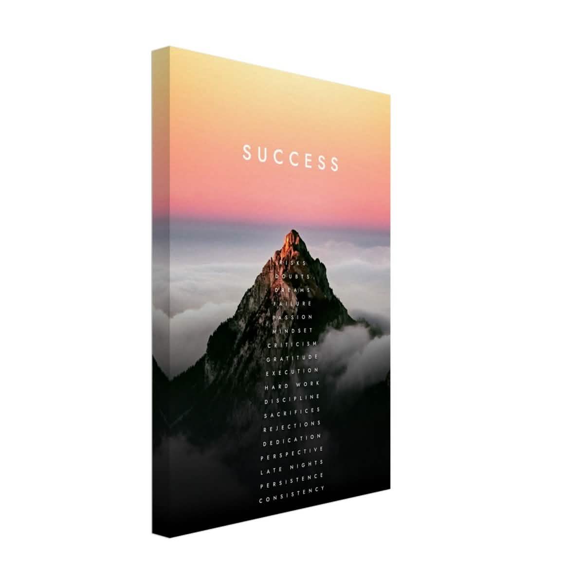 Da Vinci Motivational Wall Art | Success - Canvas - 30x45 cm / 12x18″ - Thick