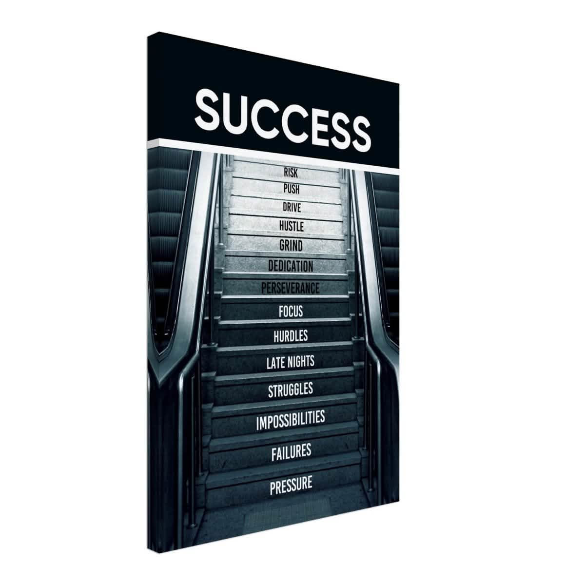 Da Vinci Motivational Wall Art | Success - Canvas - 40x60 cm / 16x24″ - Slim