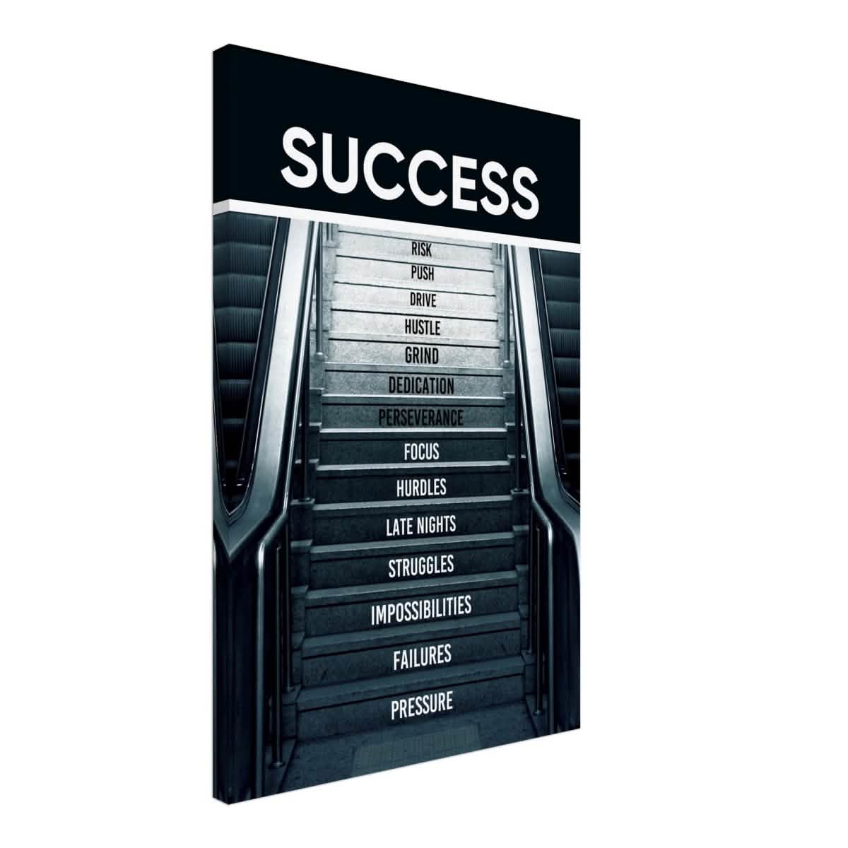 Da Vinci Motivational Wall Art | Success - Canvas - 50x75 cm / 20x30″ - Thick