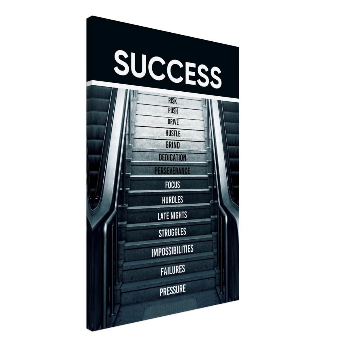 Da Vinci Motivational Wall Art | Success - Canvas - 50x75 cm / 20x30″ - Slim