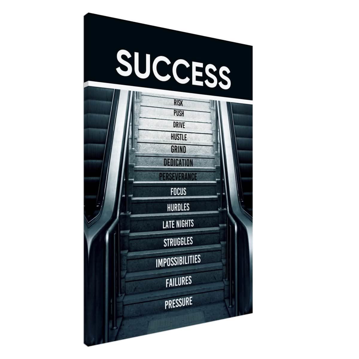 Da Vinci Motivational Wall Art | Success - Canvas - 70x100 cm / 28x40″ - Slim