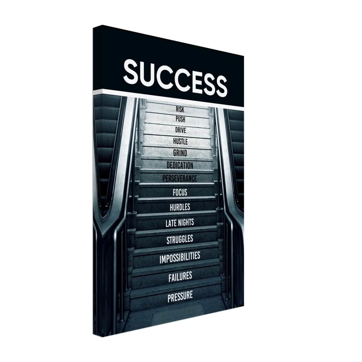 Da Vinci Motivational Wall Art | Success - Canvas - 30x45 cm / 12x18″ - Slim