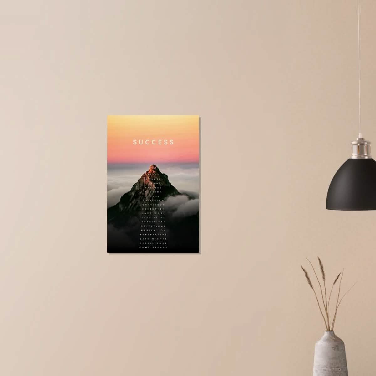 Da Vinci Motivational Wall Art | Success - Wood Prints - 40x60 cm / 16x24″ - 10 mm