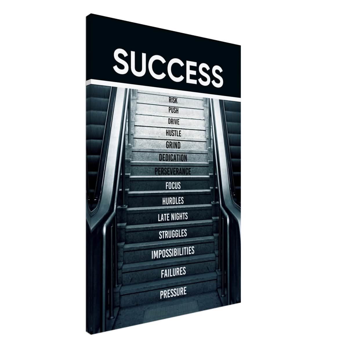 Da Vinci Motivational Wall Art | Success - Canvas - 60x90 cm / 24x36″ - Slim