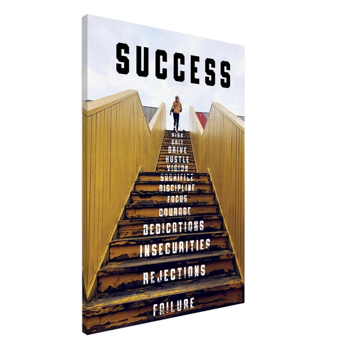 Da Vinci Motivational Wall Art | Success - Canvas - 70x100 cm / 28x40″ - Thick