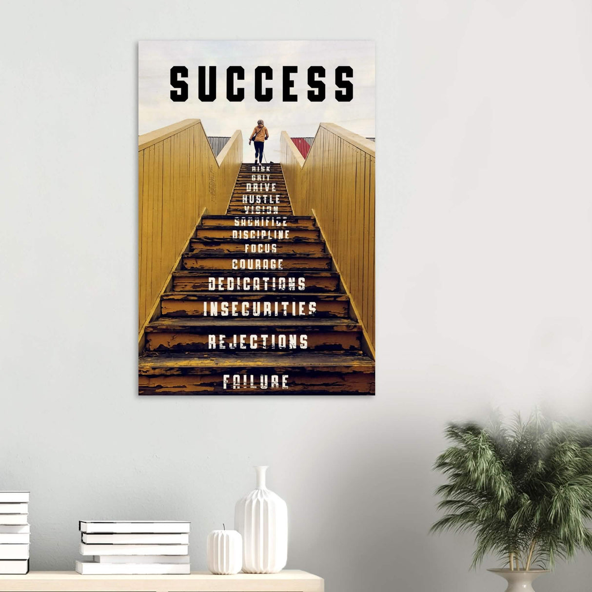 Da Vinci Motivational Wall Art | Success - Wood Prints - 60x90 cm / 24x36″ - 10 mm