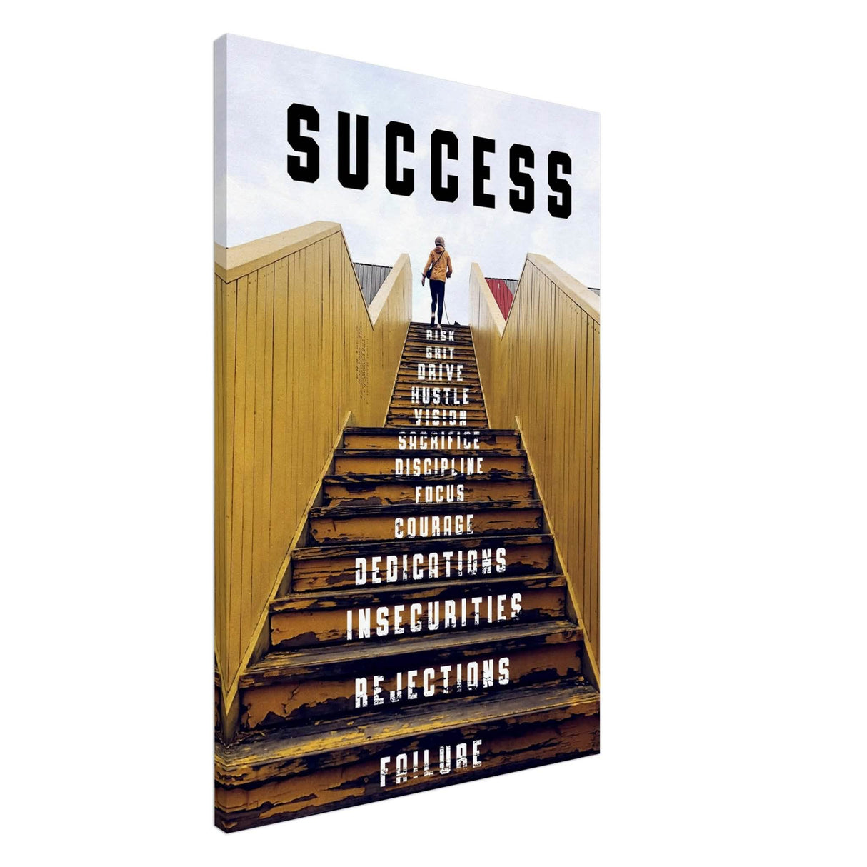 Da Vinci Motivational Wall Art | Success - Canvas - 60x90 cm / 24x36″ - Slim