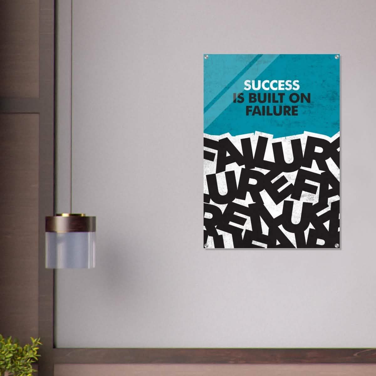 Da Vinci Motivational Wall art | Success - Acrylic Print - 70x100 cm / 28x40″ -