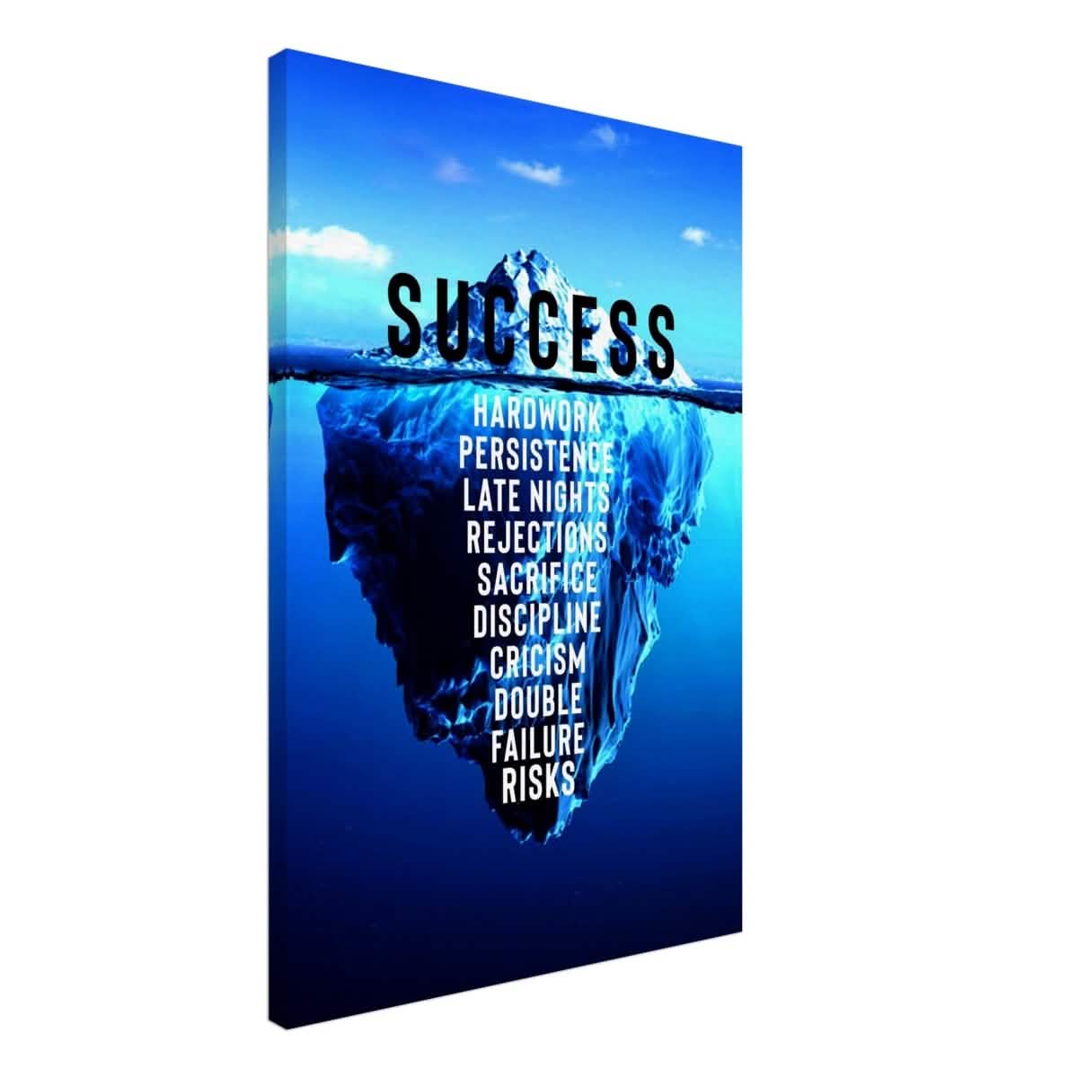 Da Vinci Motivational Wall art | Success - Canvas - 50x75 cm / 20x30″ - Slim