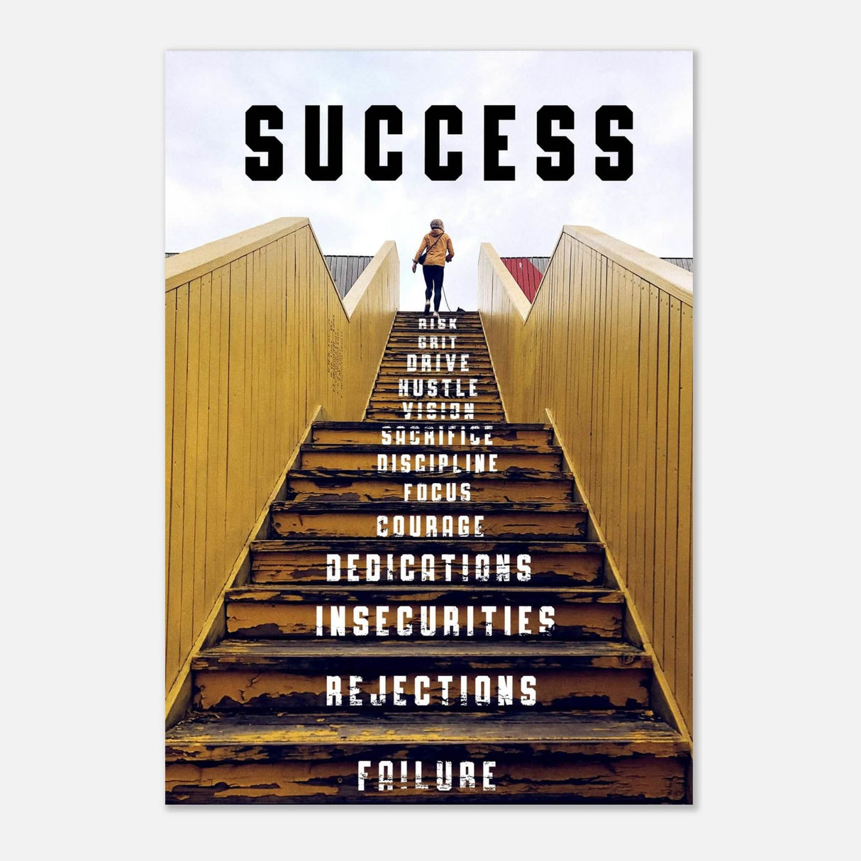 Da Vinci Motivational Wall Art | Success - Aluminum Print - 70x100 cm / 28x40″ -