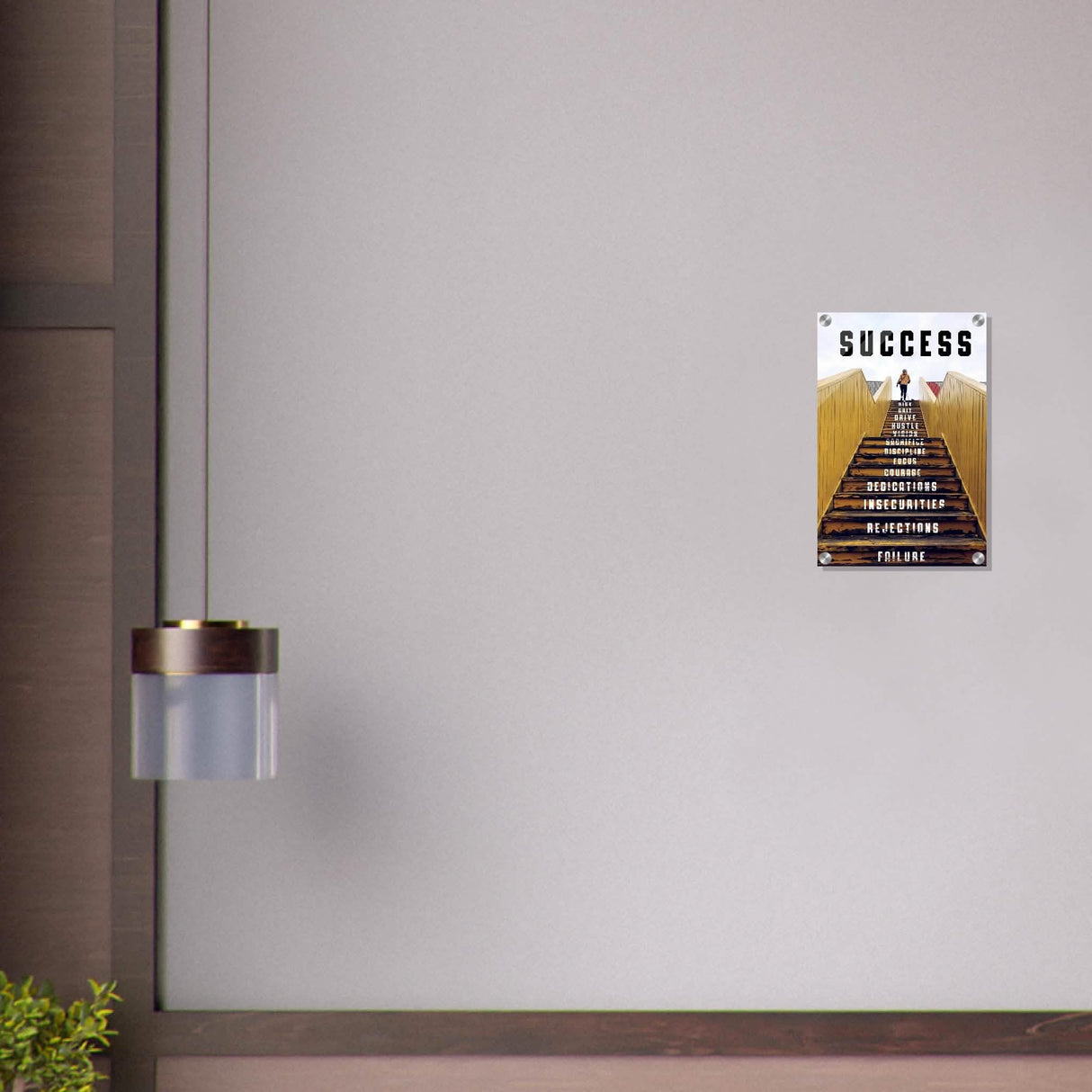 Da Vinci Motivational Wall Art | Success - Acrylic Print - 30x45 cm / 12x18″ -