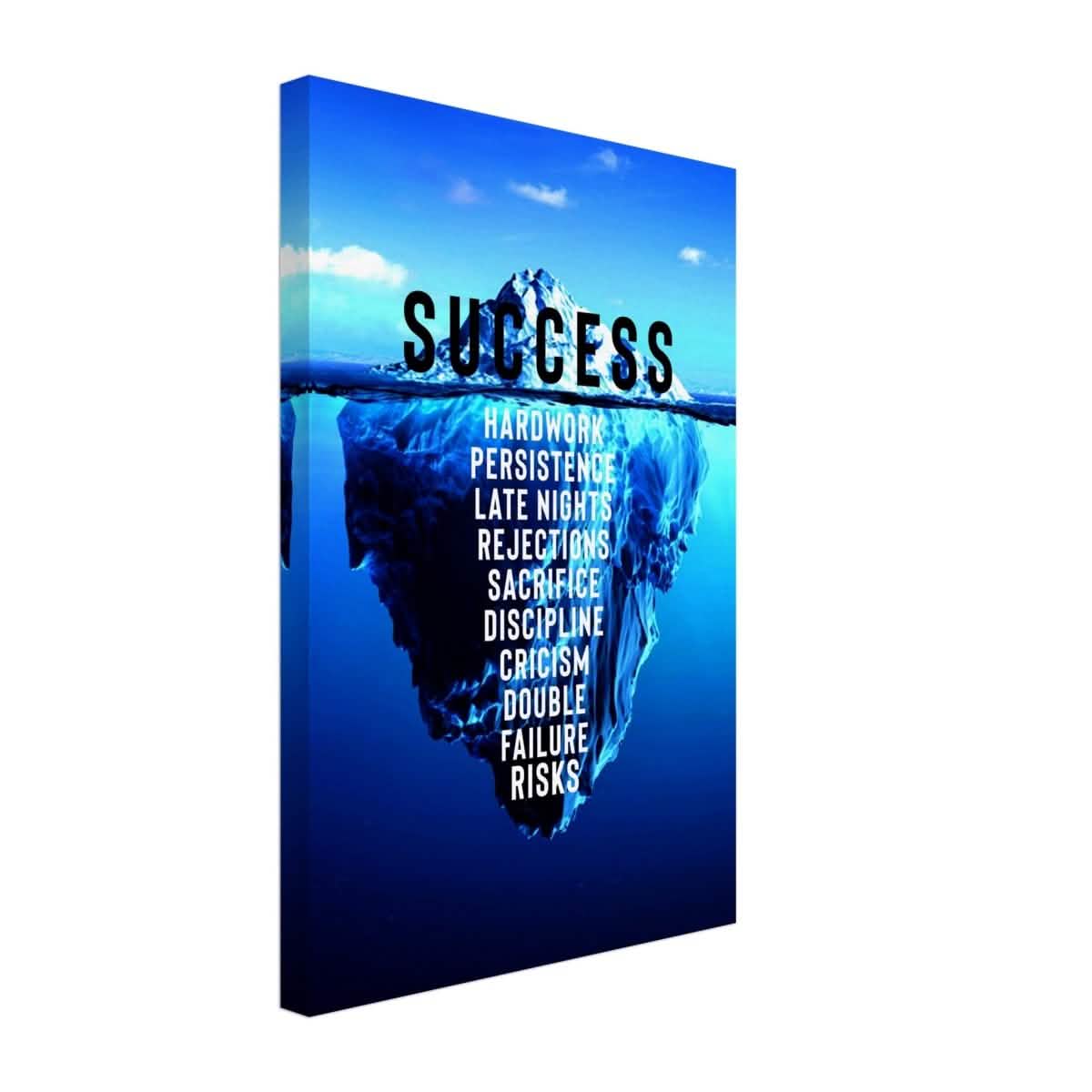 Da Vinci Motivational Wall art | Success - Canvas - 30x45 cm / 12x18″ - Slim