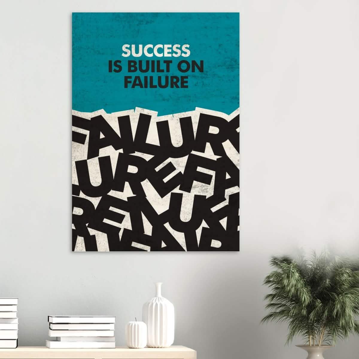 Da Vinci Motivational Wall art | Success - Wood Prints - 70x100 cm / 28x40″ - 20 mm