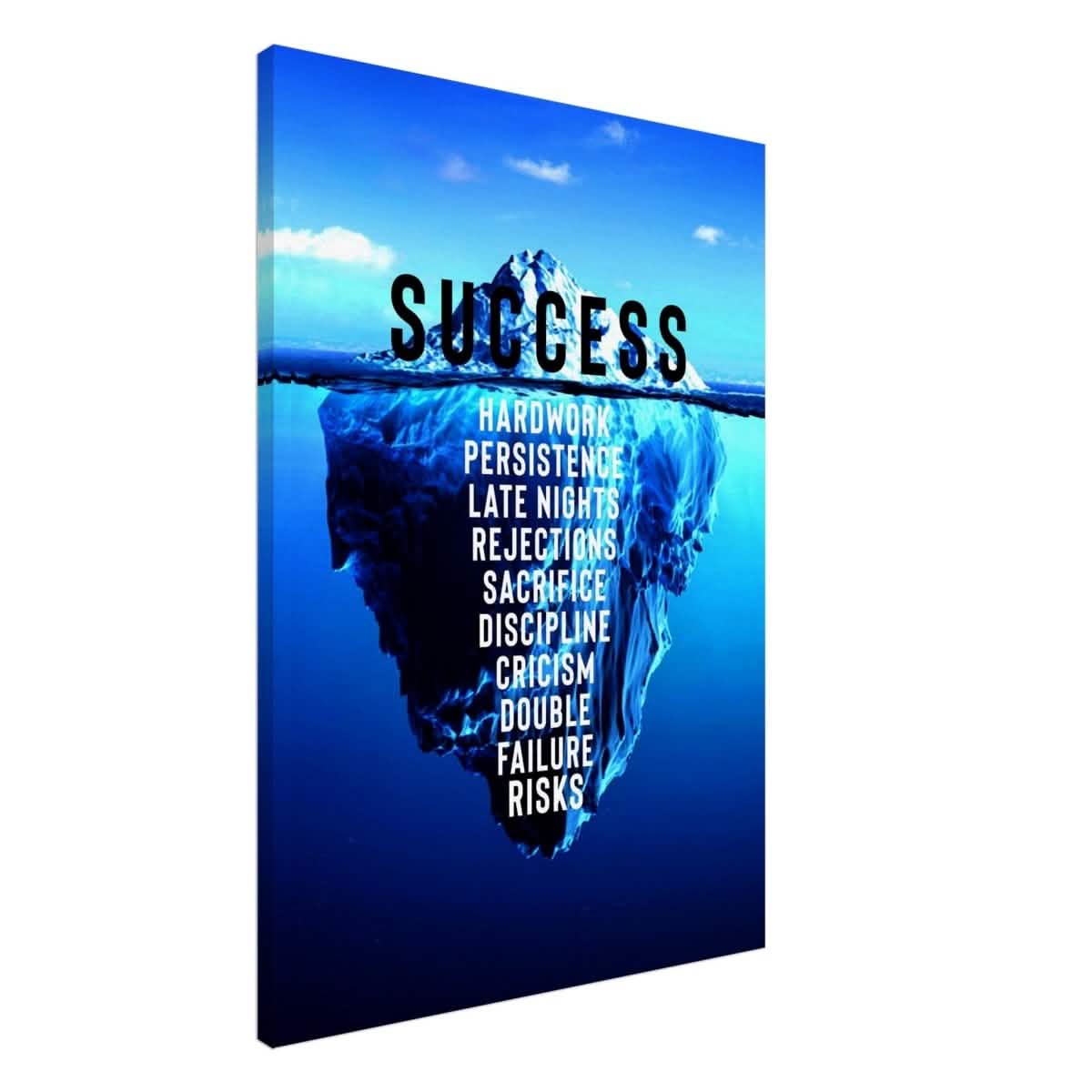 Da Vinci Motivational Wall art | Success - Canvas - 70x100 cm / 28x40″ - Thick