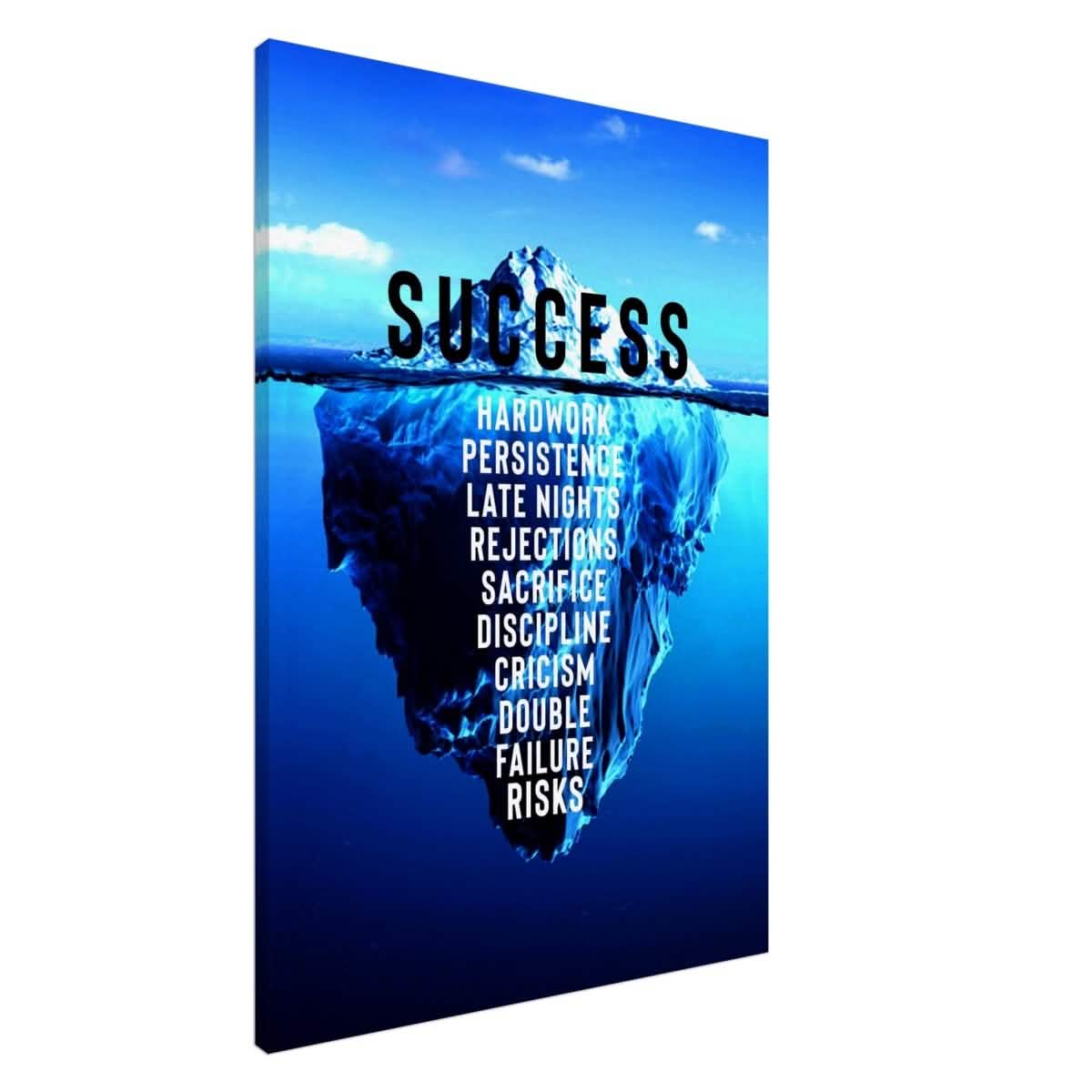 Da Vinci Motivational Wall art | Success - Canvas - 70x100 cm / 28x40″ - Slim