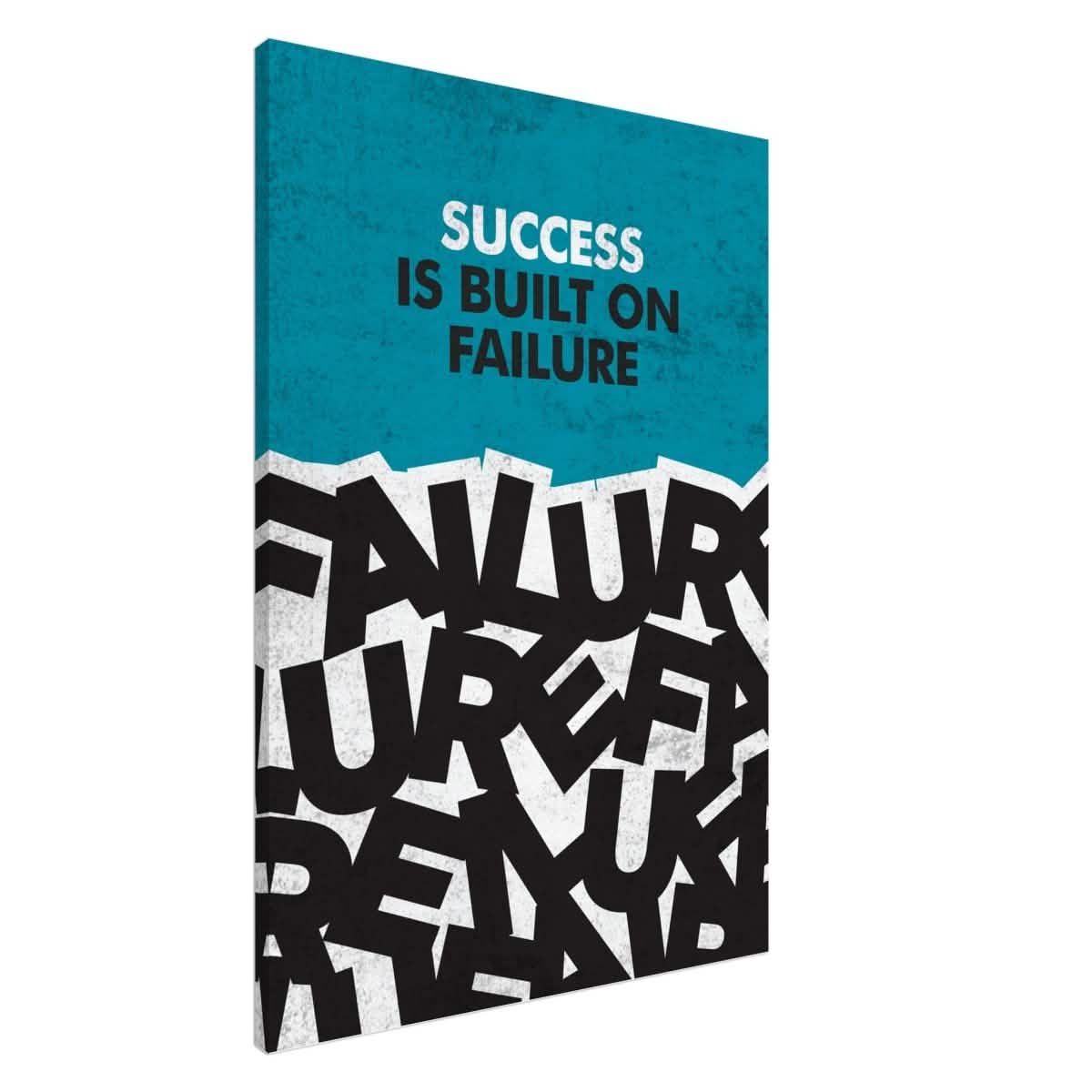 Da Vinci Motivational Wall art | Success - Canvas - 70x100 cm / 28x40″ - Slim