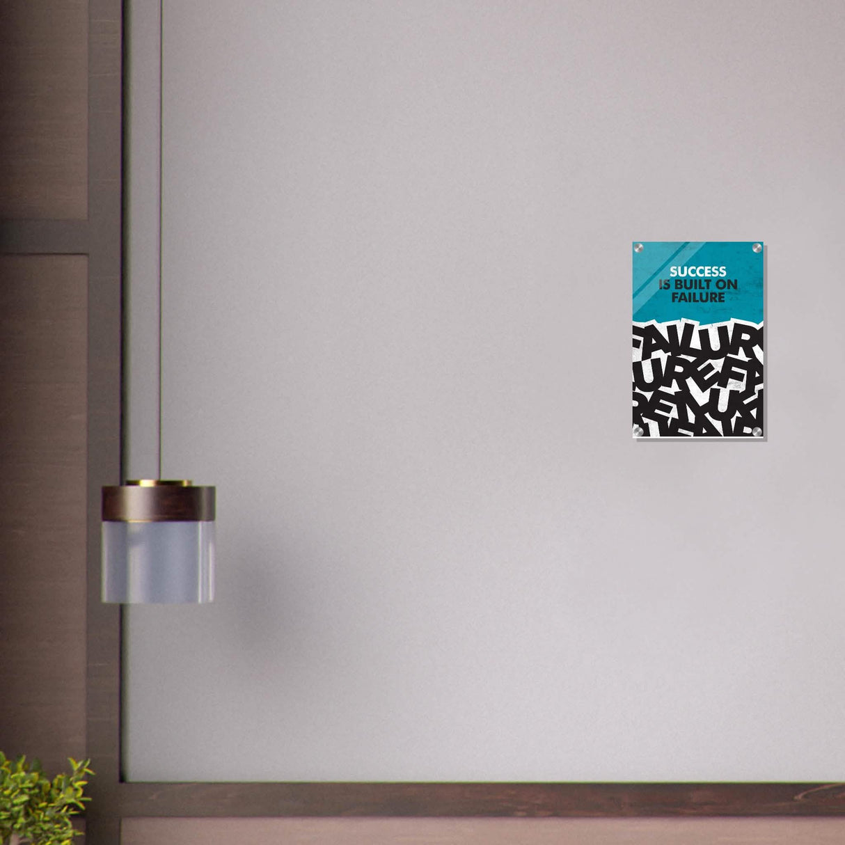 Da Vinci Motivational Wall art | Success - Acrylic Print - 30x45 cm / 12x18″ -