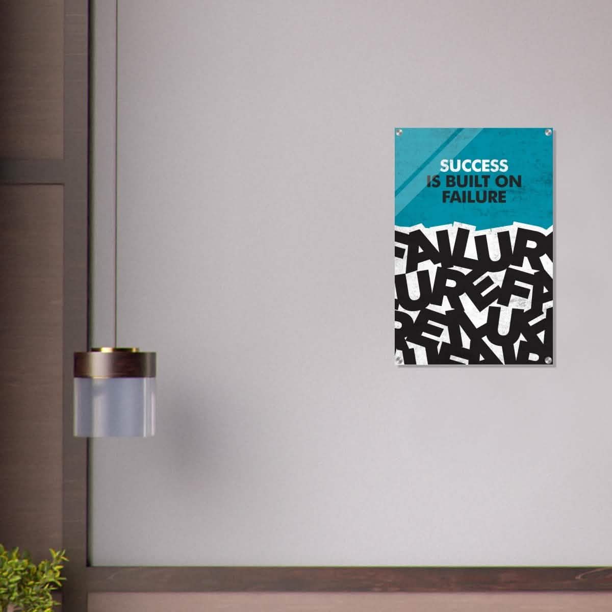 Da Vinci Motivational Wall art | Success - Acrylic Print - 50x75 cm / 20x30″ -