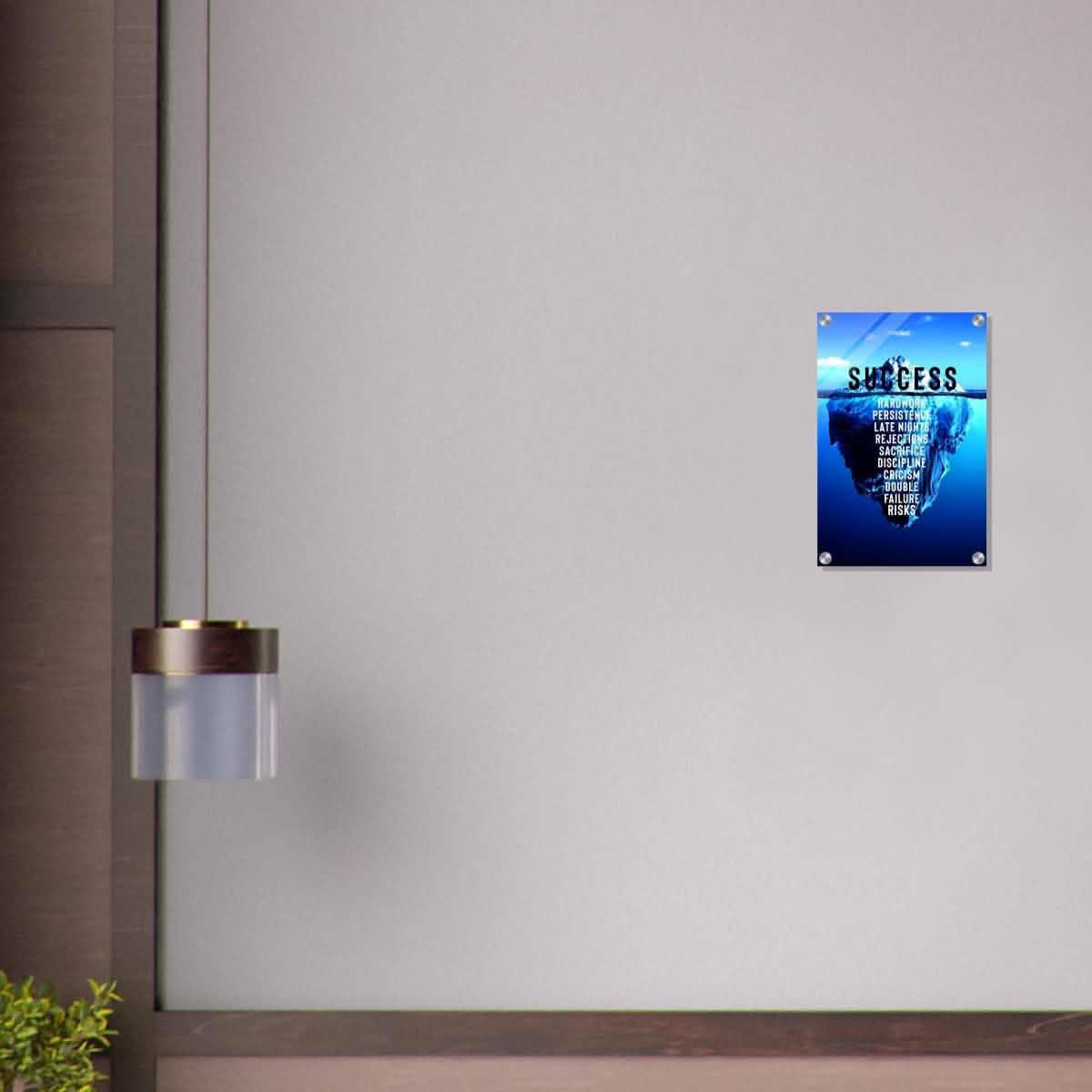 Da Vinci Motivational Wall art | Success - Acrylic Print - 30x45 cm / 12x18″ -