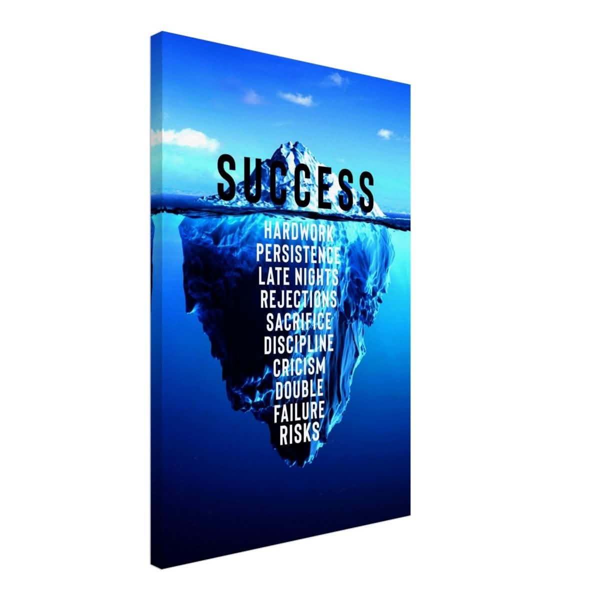 Da Vinci Motivational Wall art | Success - Canvas - 50x75 cm / 20x30″ - Thick