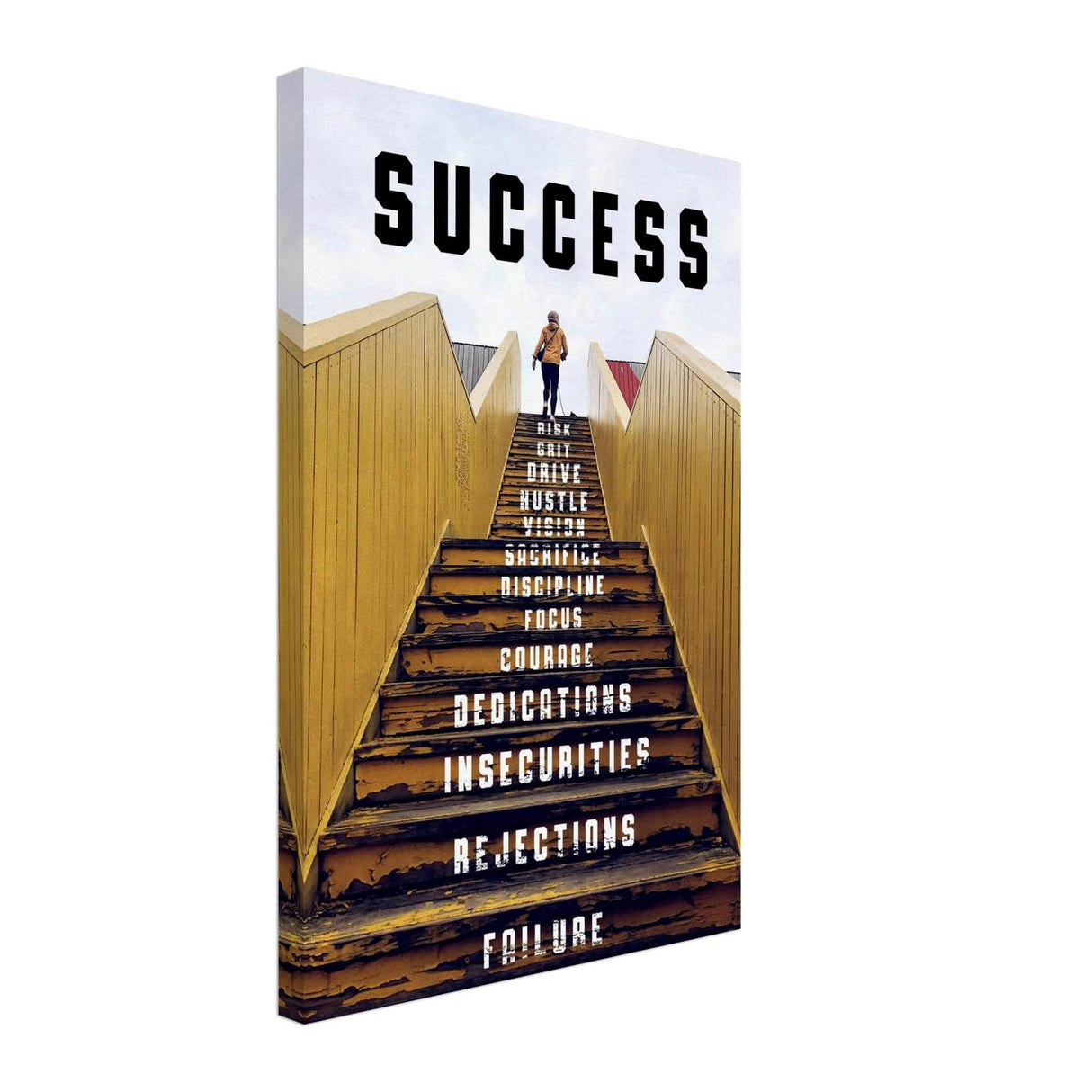 Da Vinci Motivational Wall Art | Success - Canvas - 40x60 cm / 16x24″ - Thick