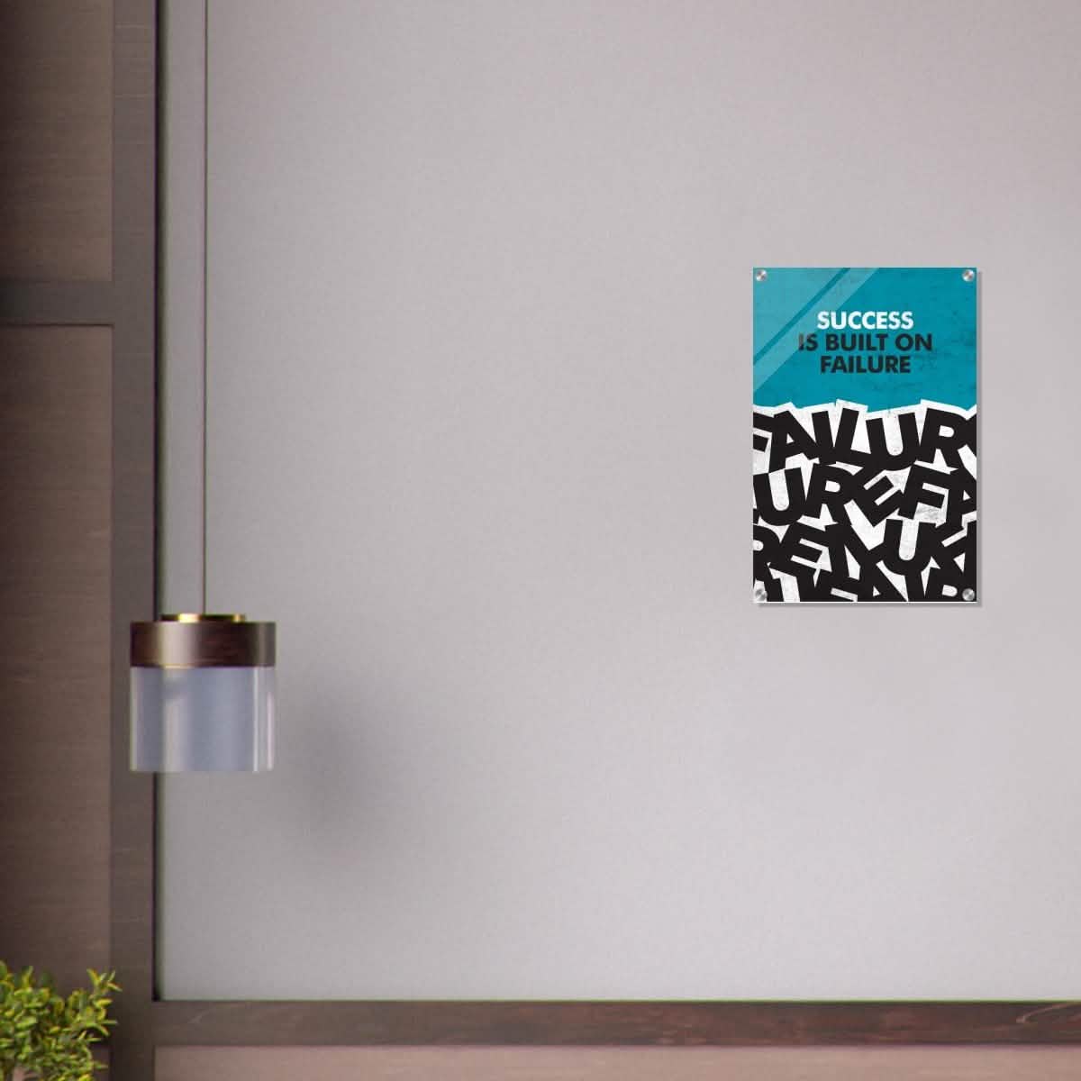 Da Vinci Motivational Wall art | Success - Acrylic Print - 40x60 cm / 16x24″ -