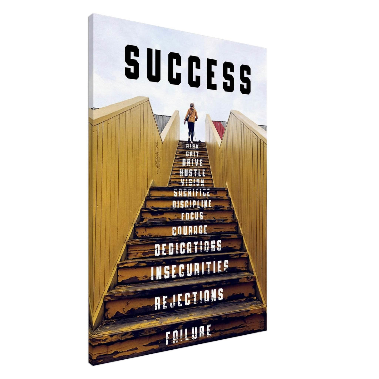 Da Vinci Motivational Wall Art | Success - Canvas - 70x100 cm / 28x40″ - Slim