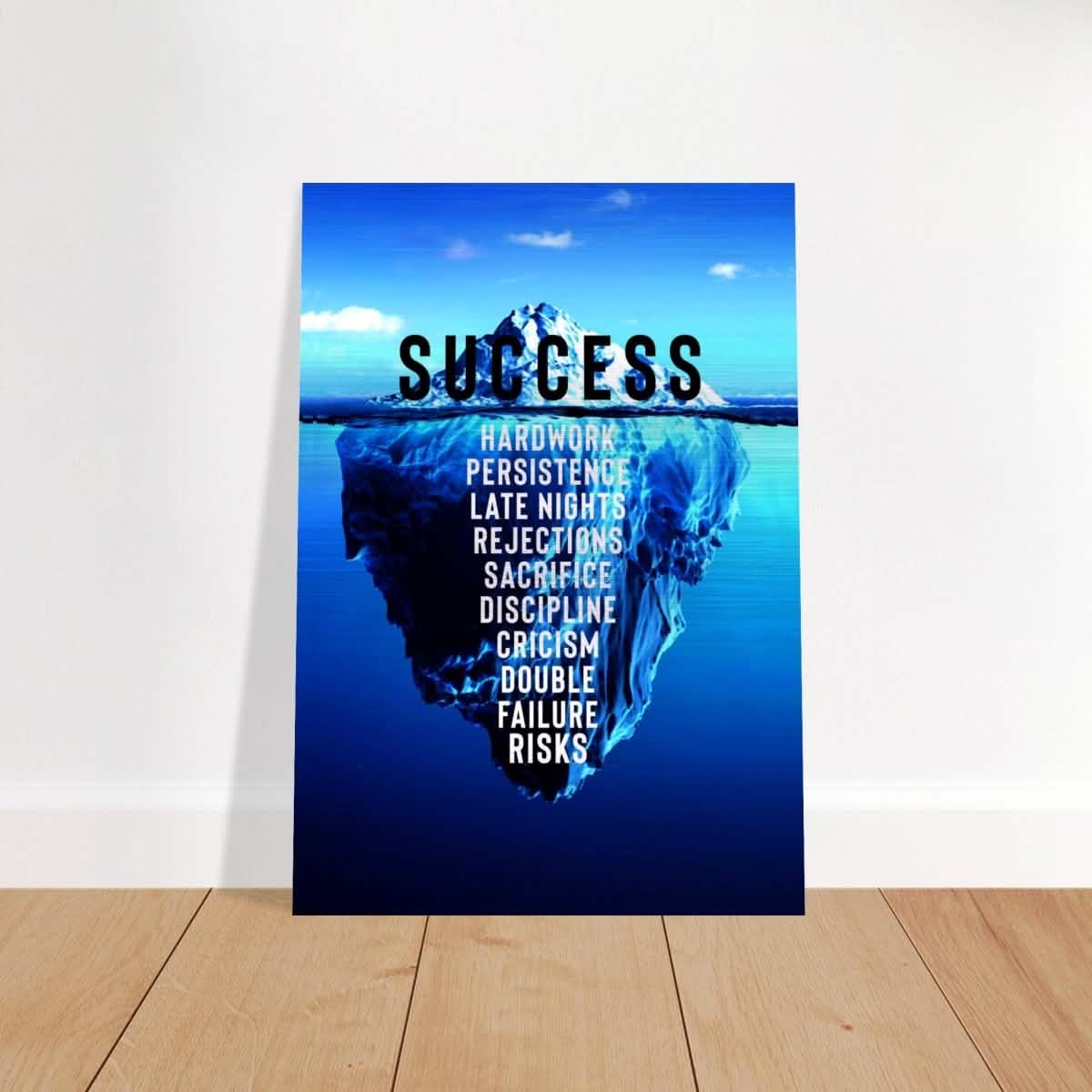 Da Vinci Motivational Wall art | Success - Brushed Aluminum Print - 70x100 cm / 28x40″ -