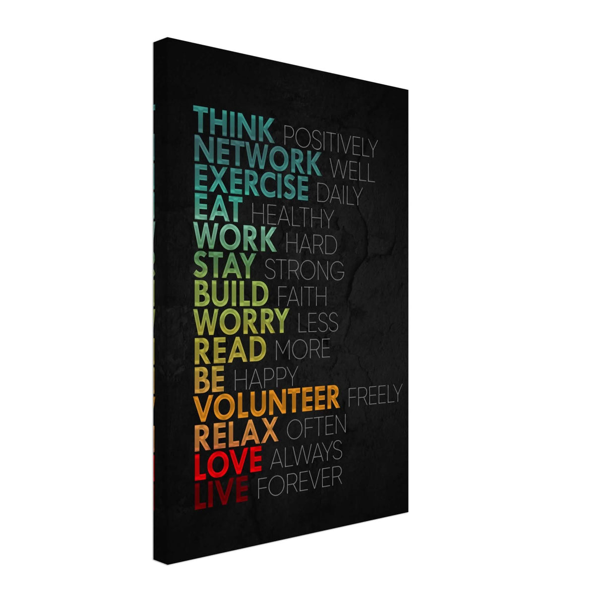 Da Vinci Motivational Wall Art | Think - Canvas - 40x60 cm / 16x24″ - Thick