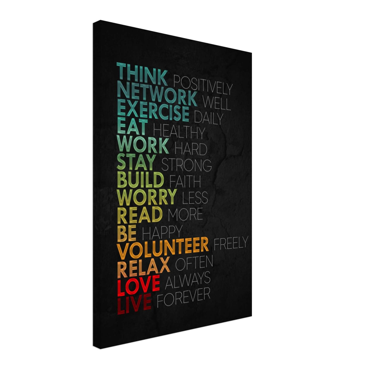 Da Vinci Motivational Wall Art | Think - Canvas - 40x60 cm / 16x24″ - Slim