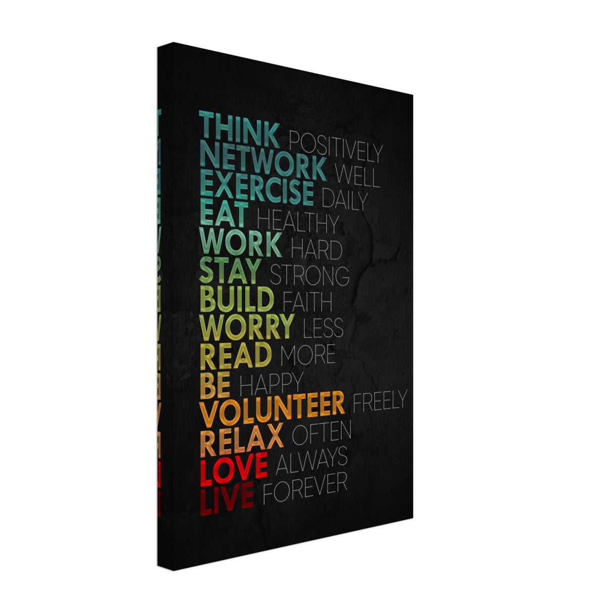 Da Vinci Motivational Wall Art | Think - Canvas - 30x45 cm / 12x18″ - Slim