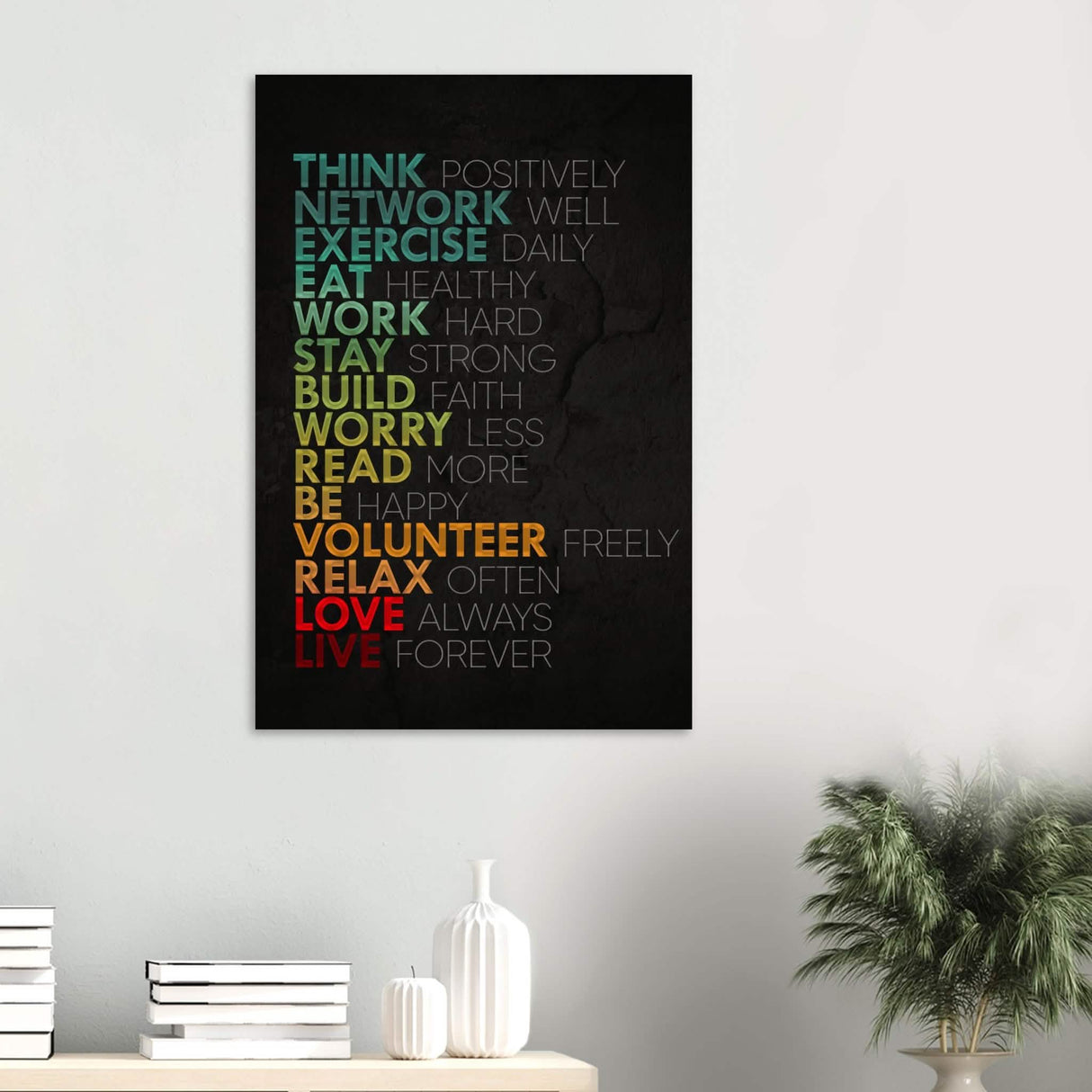 Da Vinci Motivational Wall Art | Think - Wood Prints - 60x90 cm / 24x36″ - 10 mm