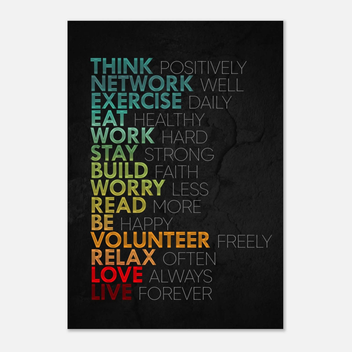 Da Vinci Motivational Wall Art | Think - Aluminum Print - 70x100 cm / 28x40″ -