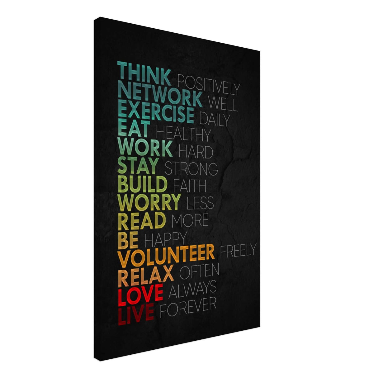 Da Vinci Motivational Wall Art | Think - Canvas - 60x90 cm / 24x36″ - Thick