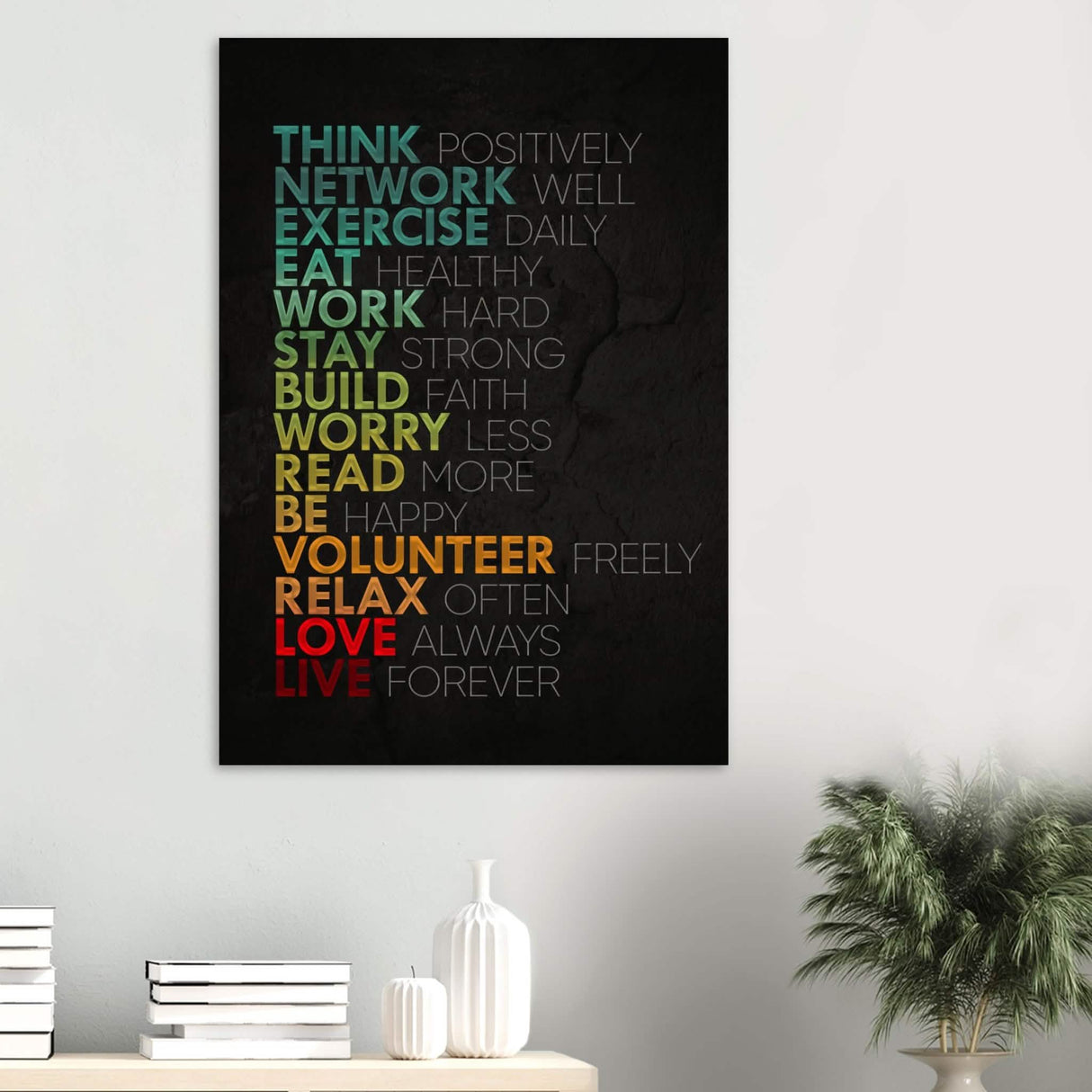 Da Vinci Motivational Wall Art | Think - Wood Prints - 70x100 cm / 28x40″ - 10 mm