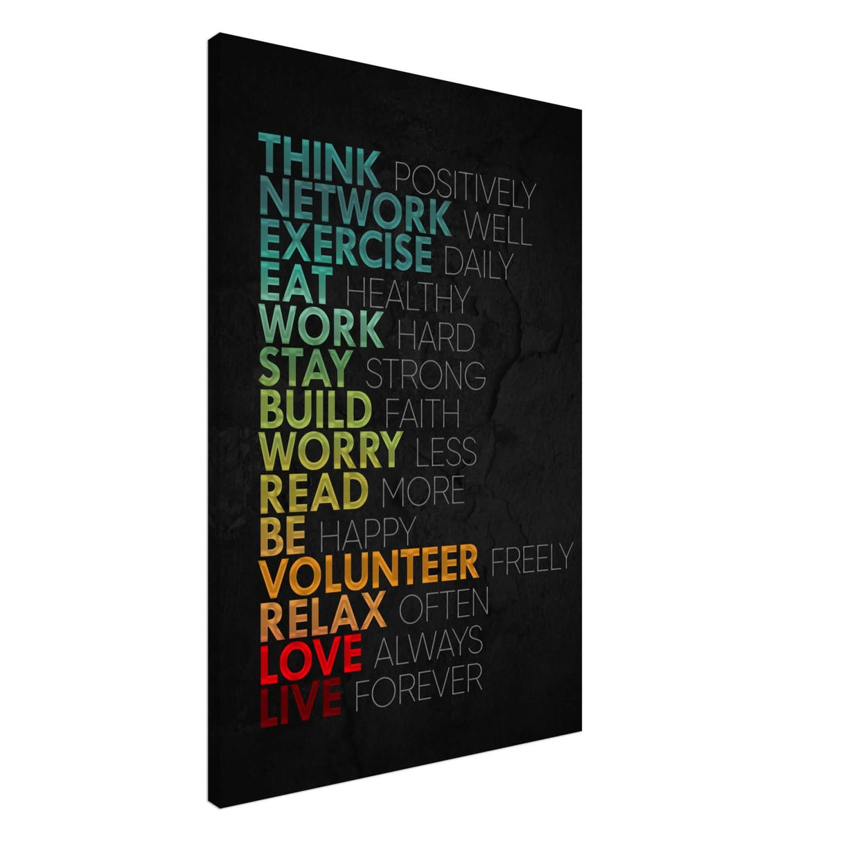 Da Vinci Motivational Wall Art | Think - Canvas - 60x90 cm / 24x36″ - Slim