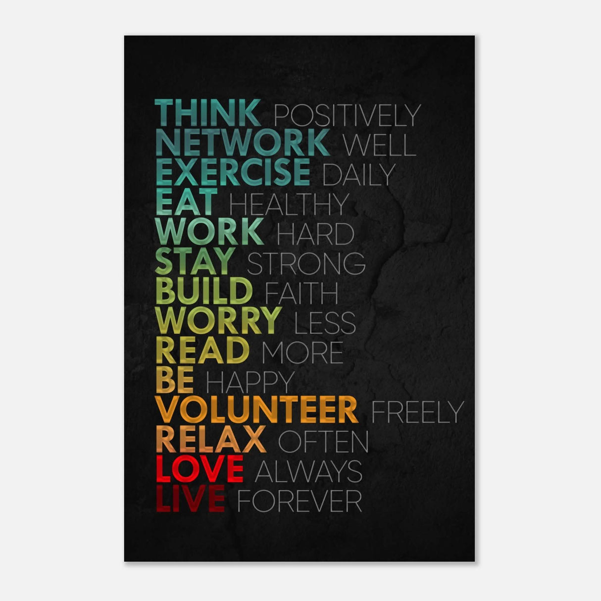 Da Vinci Motivational Wall Art | Think - Aluminum Print - 50x75 cm / 20x30″ -