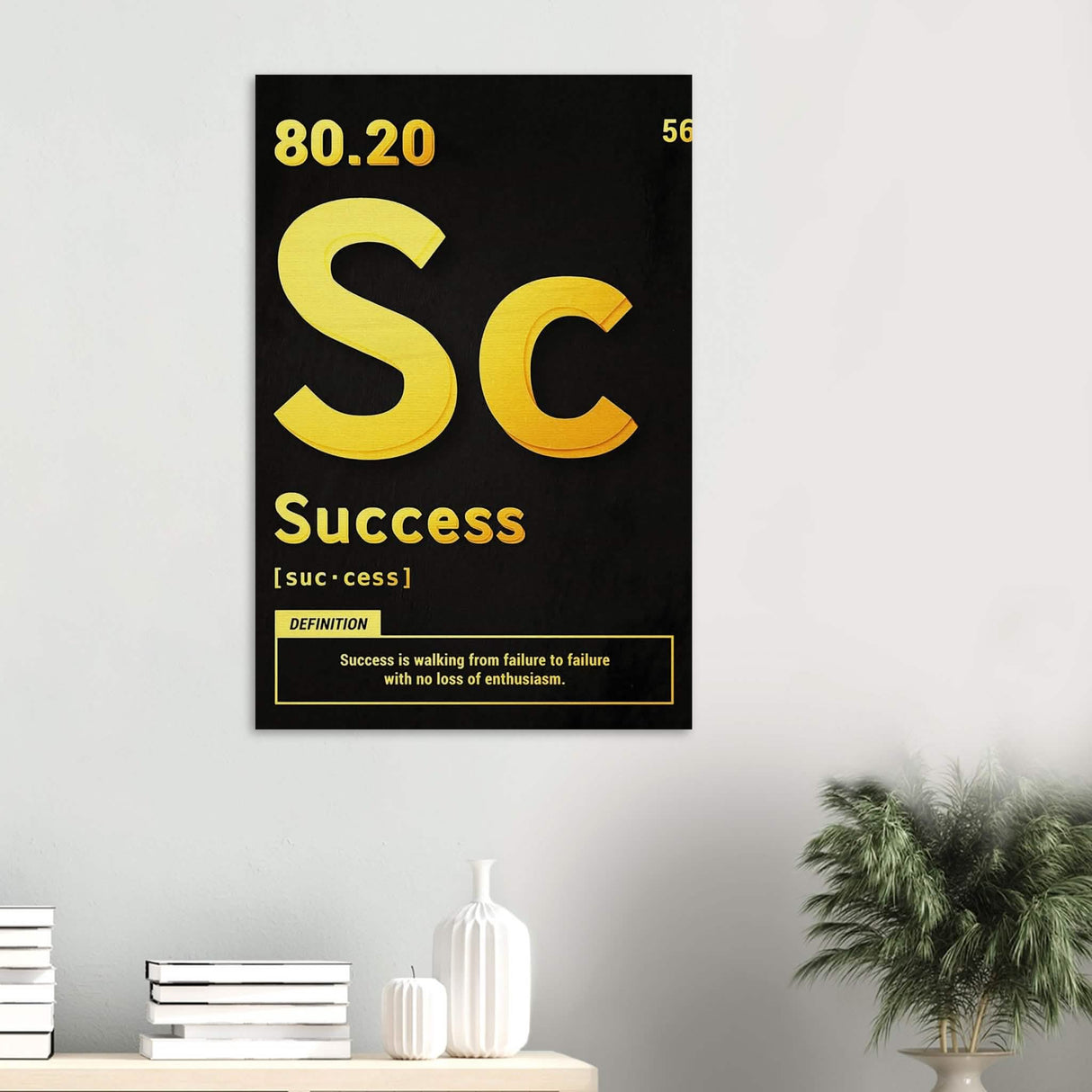 Da Vinci Motivational Wall Art | Vision - Wood Prints - 60x90 cm / 24x36″ - 10 mm