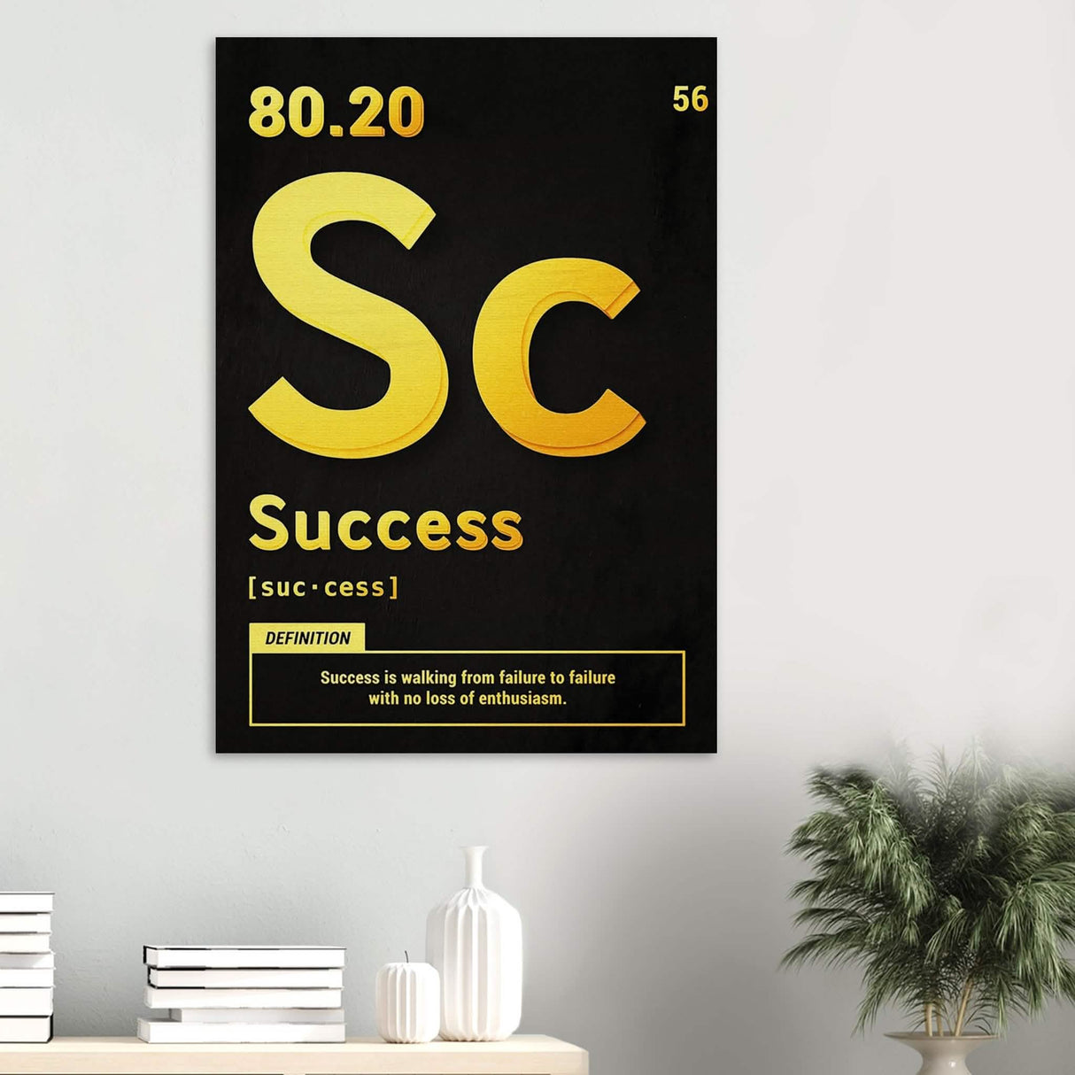 Da Vinci Motivational Wall Art | Vision - Wood Prints - 70x100 cm / 28x40″ - 20 mm