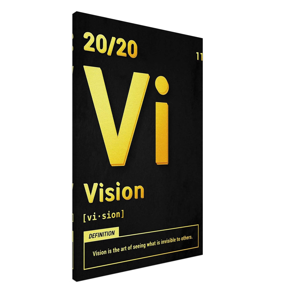 Da Vinci Motivational Wall Art | Vision - Canvas - 60x90 cm / 24x36″ - Slim