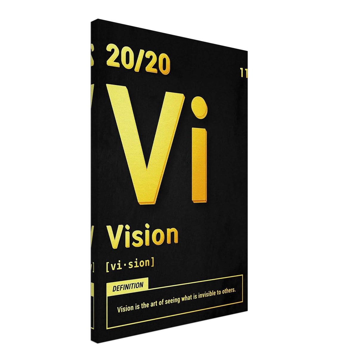 Da Vinci Motivational Wall Art | Vision - Canvas - 50x75 cm / 20x30″ - Thick